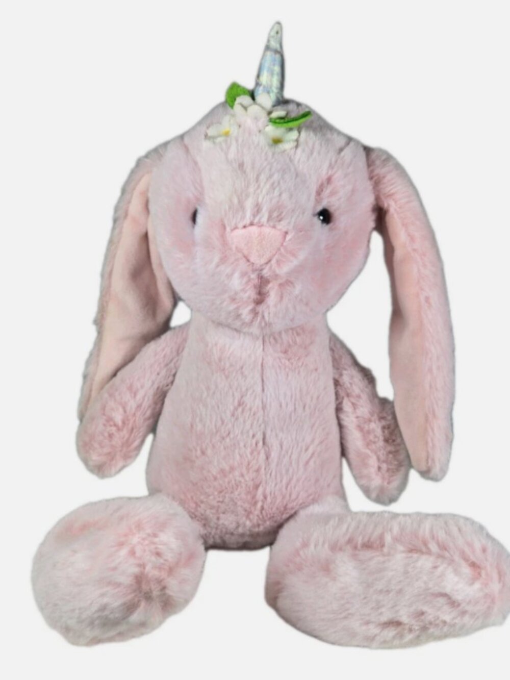 Animal Adventure Pink Unicorn Bunny Rabbit Plush Stuffed Animal